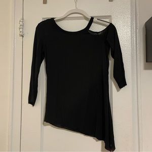 Off shoulder cut out long sleeve